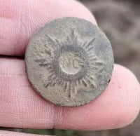 Rare NC sunburst button