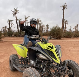 Quad biking in the desert near Marrakech
