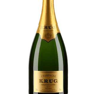 a bottle of champagne, with a gold medal on the label
