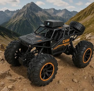 Carro todoterreno con cámara a RC
