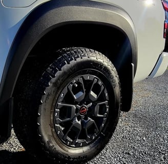 A trucks wheel restoration from D and P auto detailing