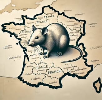 Zone d'intervention avec un rat