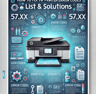 Person troubleshooting an HP printer with an open cover