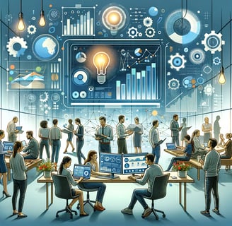 Office with Data scientists