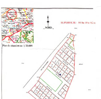 lot de 13 terrains de 150 m² sis à Bambilor. Voir les parcelles marquées sur le plan. Délibération 