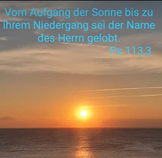 From the rising sun to its setting, praise be to the name of the Lord