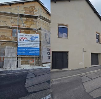 Restauration d’une façade en pisé à Bourgoin-Jallieu – Civan Frères Façade