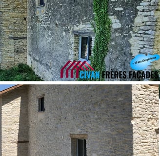Joint de pierre réalisé par Civan Frères Façades