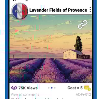 Image a Social Media Card for the Lavender Field of Provence