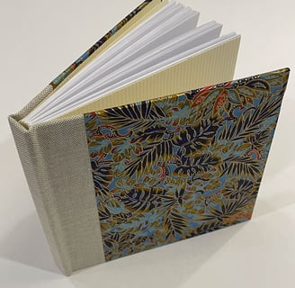 Journal with chiyogami paper - Bound Impressions