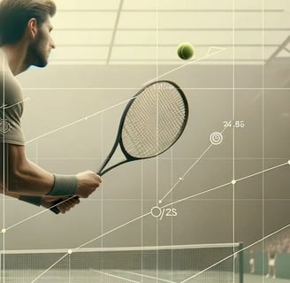 a man playing tennis on a tennis court