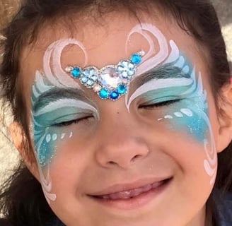 Frozen Themed Face Painting at the Fair