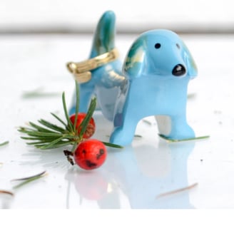 Jewelery Ring Holder,Dachshund Ornament,Dog Lover Gift,Ceramic Ring Holder,Engagement Wedding,Dog Fi