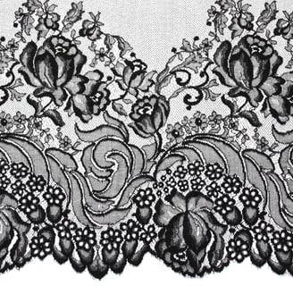 Rongzhiyue: Black lace close-up