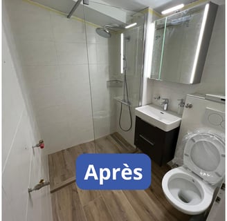 salle de bain après travaux