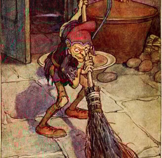 Brownie Fairy Doing Household work