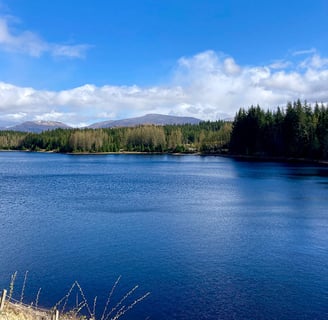 Paysage écossais sous le soleil