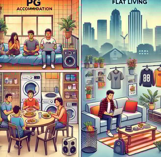 An comparison between PGs and Flats.