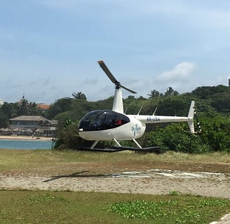 Helicopter joy ride in Sri Lanka