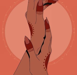 hands with mehandi