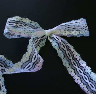 Rongzhiyue: Colorful lace ribbon bow