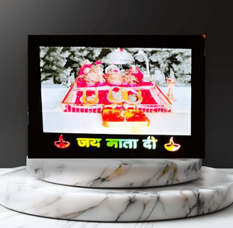 Jai Mata Di LED Frame by Kajal Vaishnavi Products
