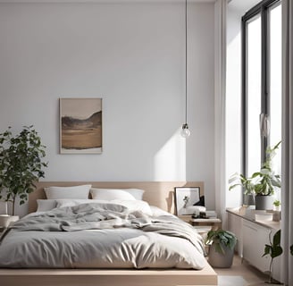 bedroom after regular cleaning