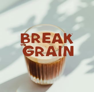Identité visuelle - Break the grain - coffee par Soleado studio