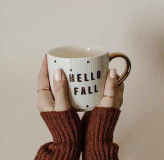 hello fall coffee mug