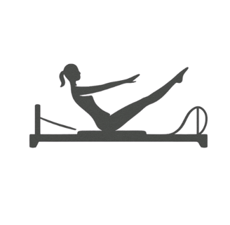 a woman doing a pilateste on a pilateste