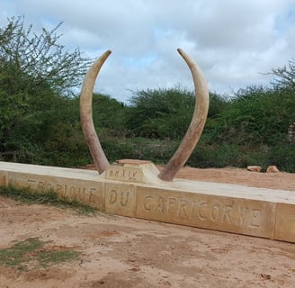 Statua del tropico del capricorno in Madagascar