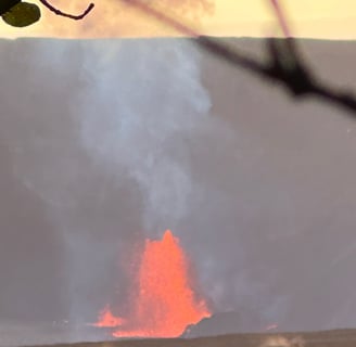 lava fountain in Kilauea eruption