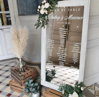 grand miroir vintage