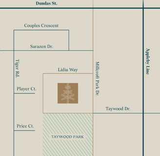 taywood estates location map