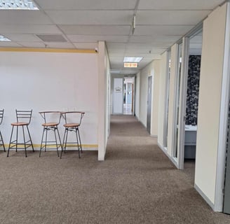 Office partitioning completed, Fourways Golf Estate, Selbourne building