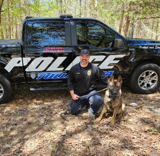 Officer Derek Bowles and OPK9 Nike Tullahoma PD TN