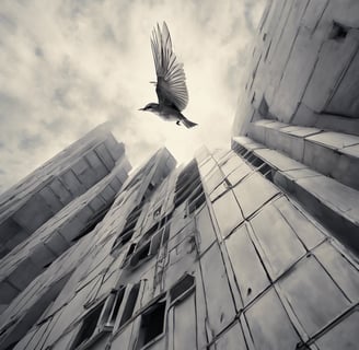 worm's-eye view photography of concrete building