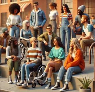 um grupo de pessoas diversas, representando o público alvo