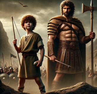 Davi e Golias a grande batalha