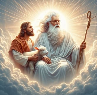 God the Father and Jesus Christ in heaven