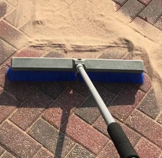 resand block paving