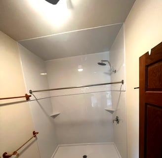 Madison WI large shower install | Ez Remodeling