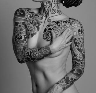 frau japanische tattoo deutschland irezumi