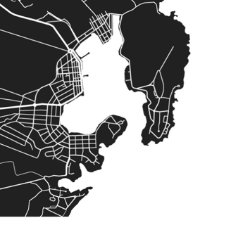 a map of the city of Portocolom, Spain