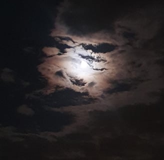 a moon light over Lake Köyceğiz