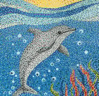 Understanding Pointillism: Dolphin Painting as a Beautiful Example of Dot Art Technique