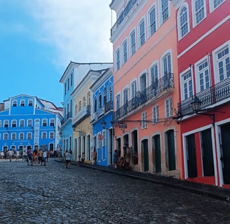 Salvador da Bahia, centro storico colorato
