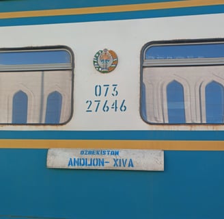 Treno notturno Andjion - Khivain Uzbekistan