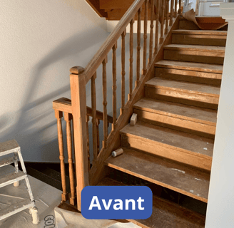 escalier en bois