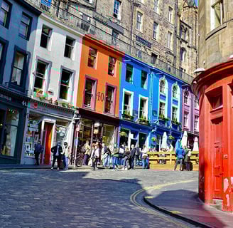 Les facades colorées de Victoria Street